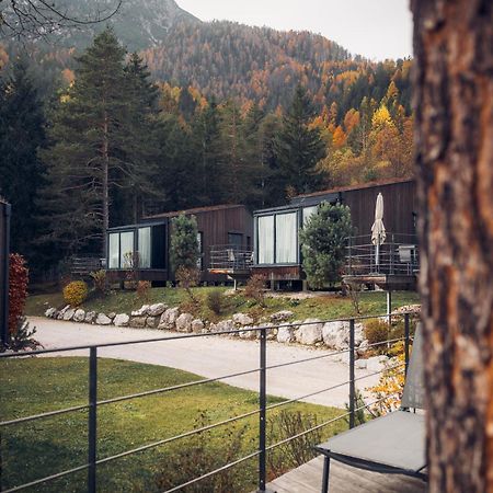 Skyview Chalets Am Camping Toblacher See Eksteriør bilde