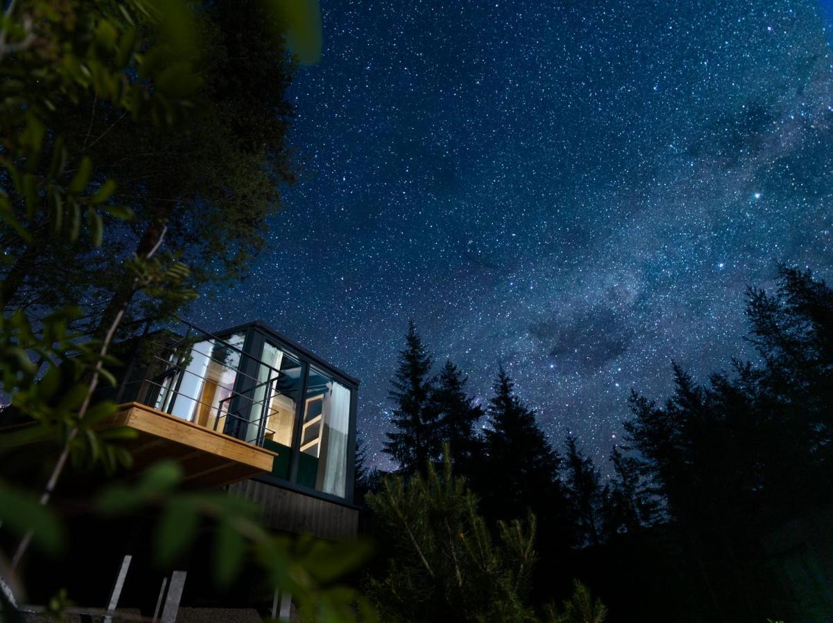 Skyview Chalets Am Camping Toblacher See Eksteriør bilde